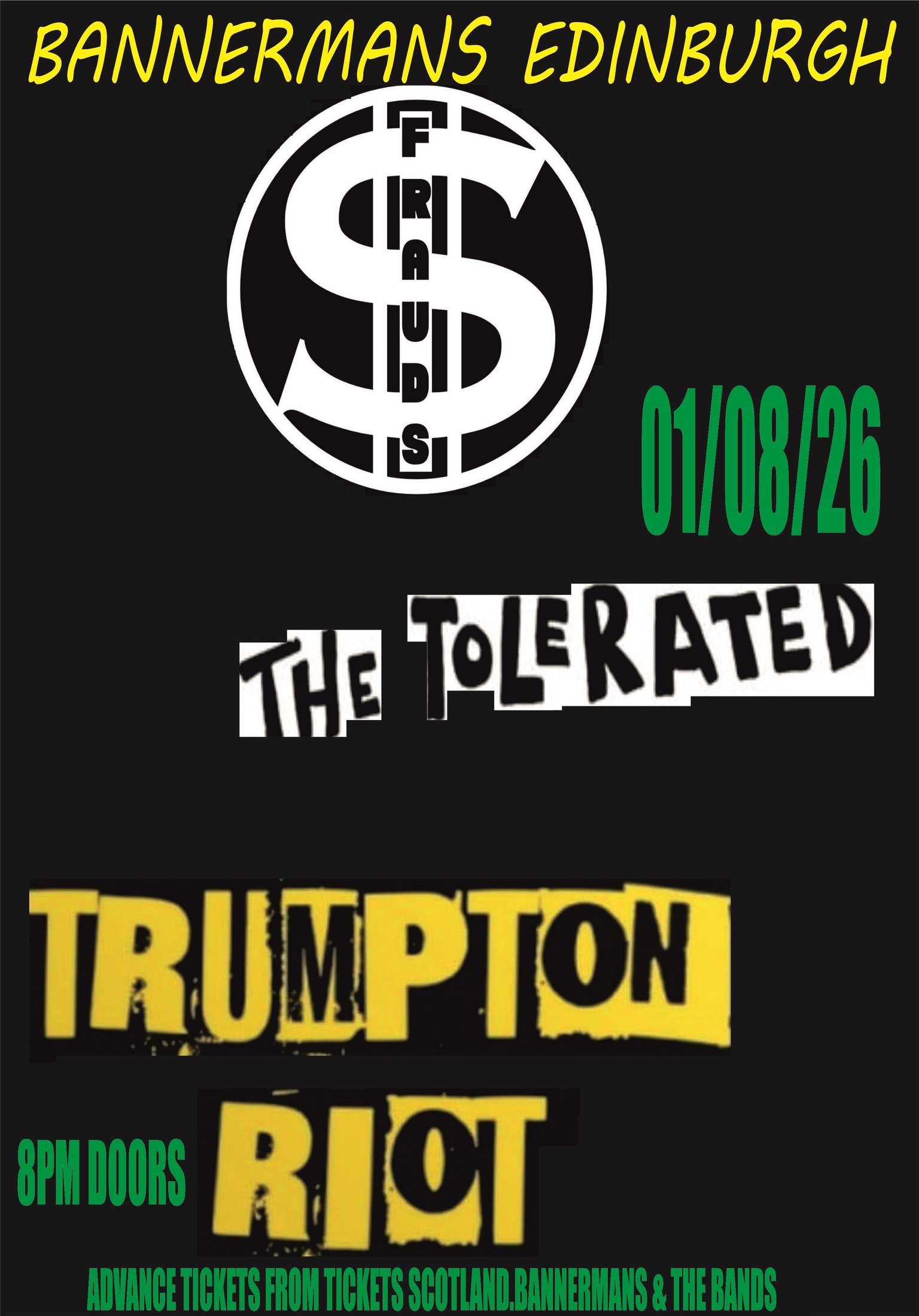 The Frauds + Trumpton Riot + The Tolerated